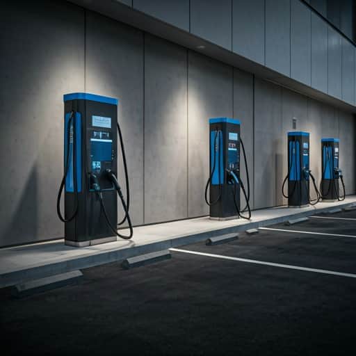 EV chargers in commercial setting
