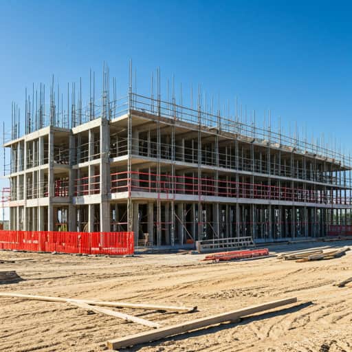New commercial building construction