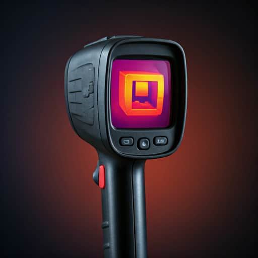 Electrician using thermal imaging