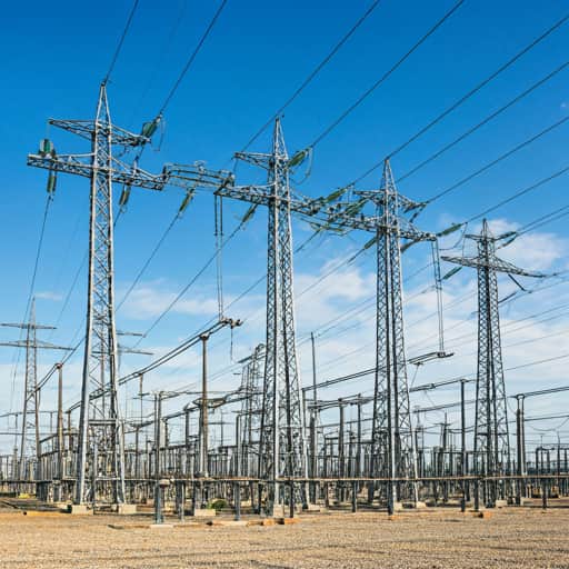 High-voltage transmission infrastructure