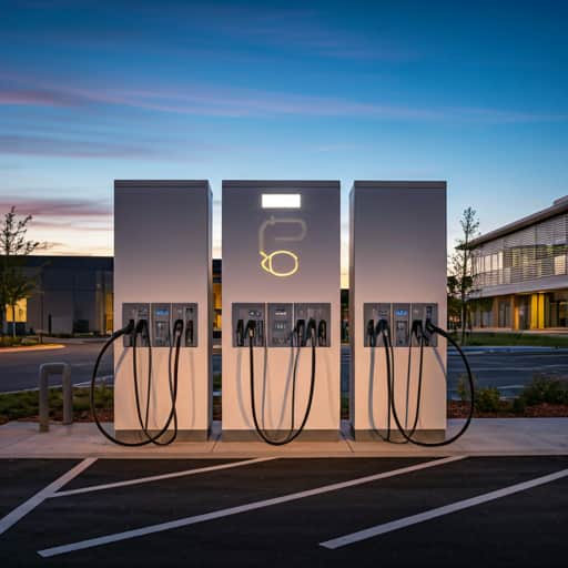 Commercial EV charging station