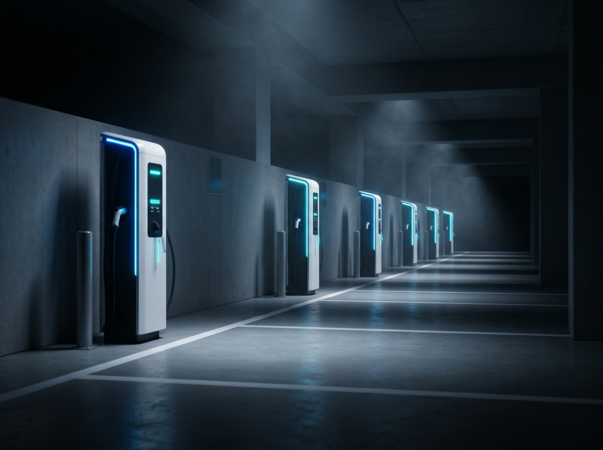 Commercial EV charging station
