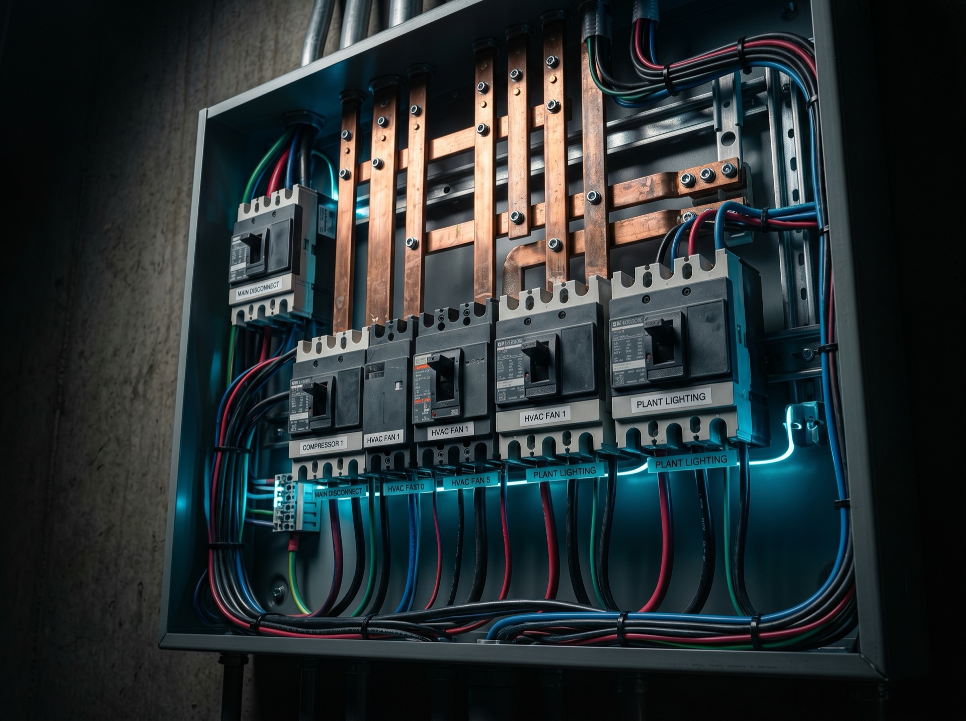 Industrial electrical panel