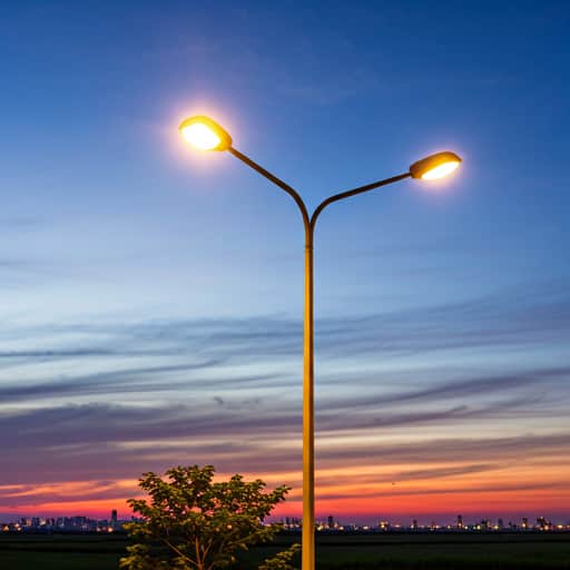 High-mast LED street lighting